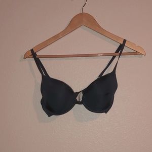 Calvin Klein lightly padded navy bra